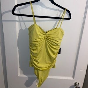 Yellow Contour Bodysuit